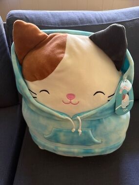 Squishmallows Plush Cam the Calico Cat in Hoodie Stuffed Animal - with tag